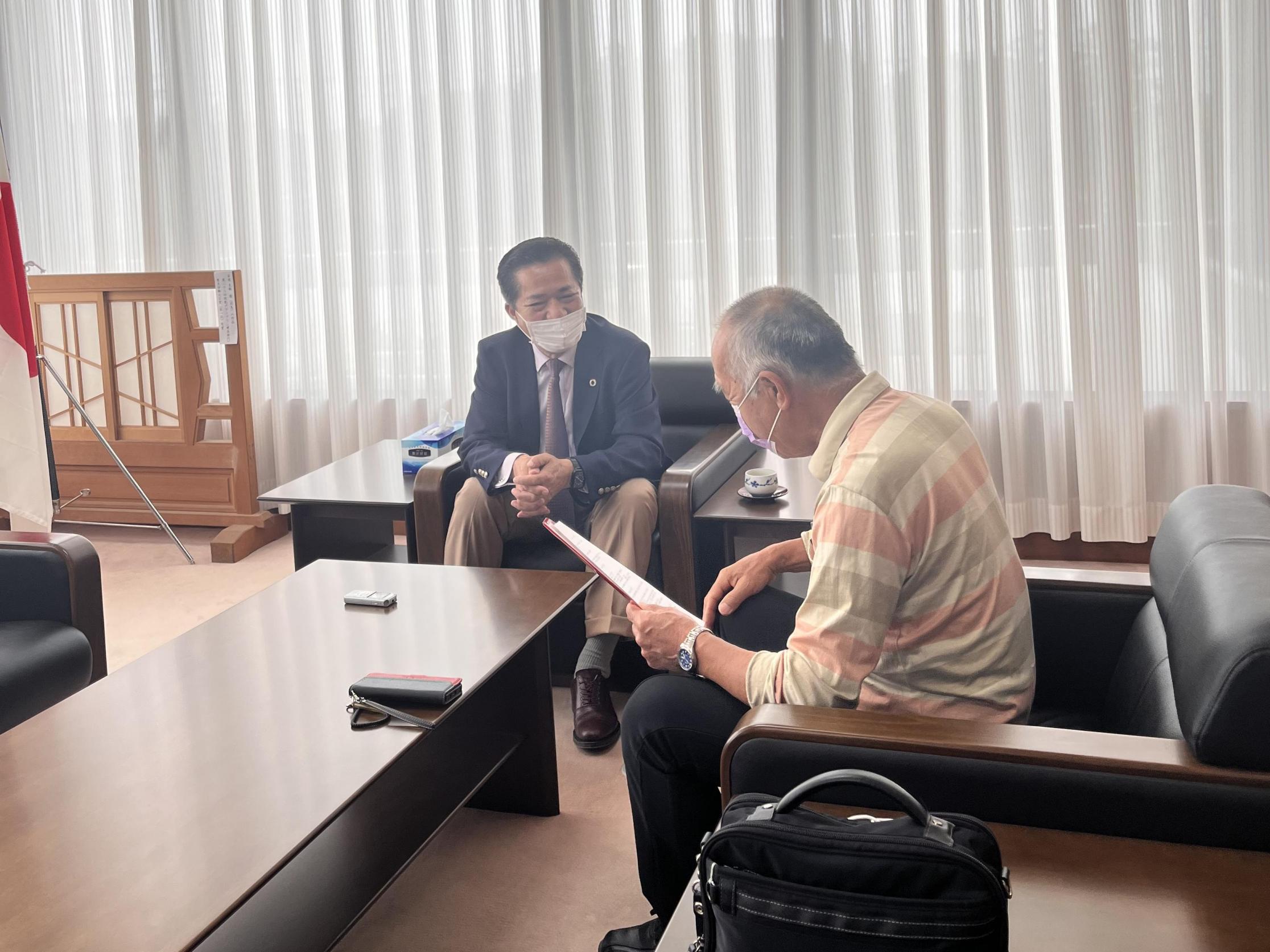 市民と対話する市長 市民と対話する市長