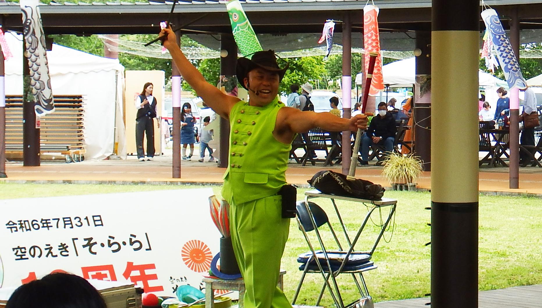 大道芸人たけちゃん写真