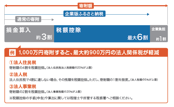 企業版ふるさと納税の税額控除等 企業版ふるさと納税の税額控除等