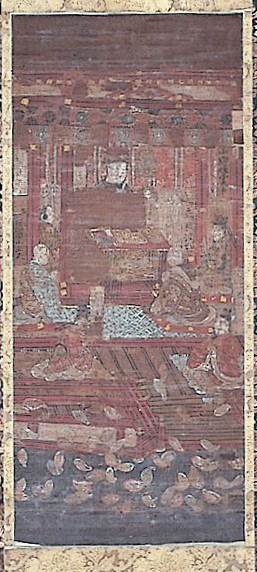10絹本着色聖徳太子勝鬘経御講讃図 10絹本着色聖徳太子勝鬘経御講讃図