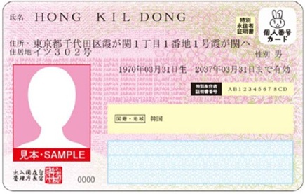 特定特別永住者証明書 特定特別永住者証明書